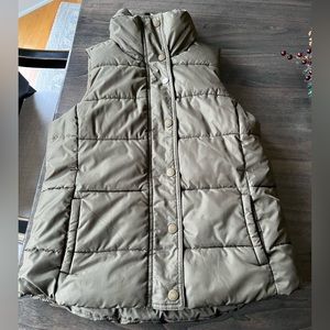 army green old navy puffer vest